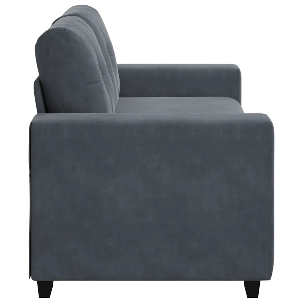 Divano Divanetto Grigio Scuro 180x77x82 cm in Velluto 4105123