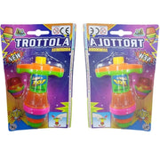Trade Shop - Trottola Luminosa In Plastica Con Luci A Led Laser Gioco Giocattolo Per Bambini -