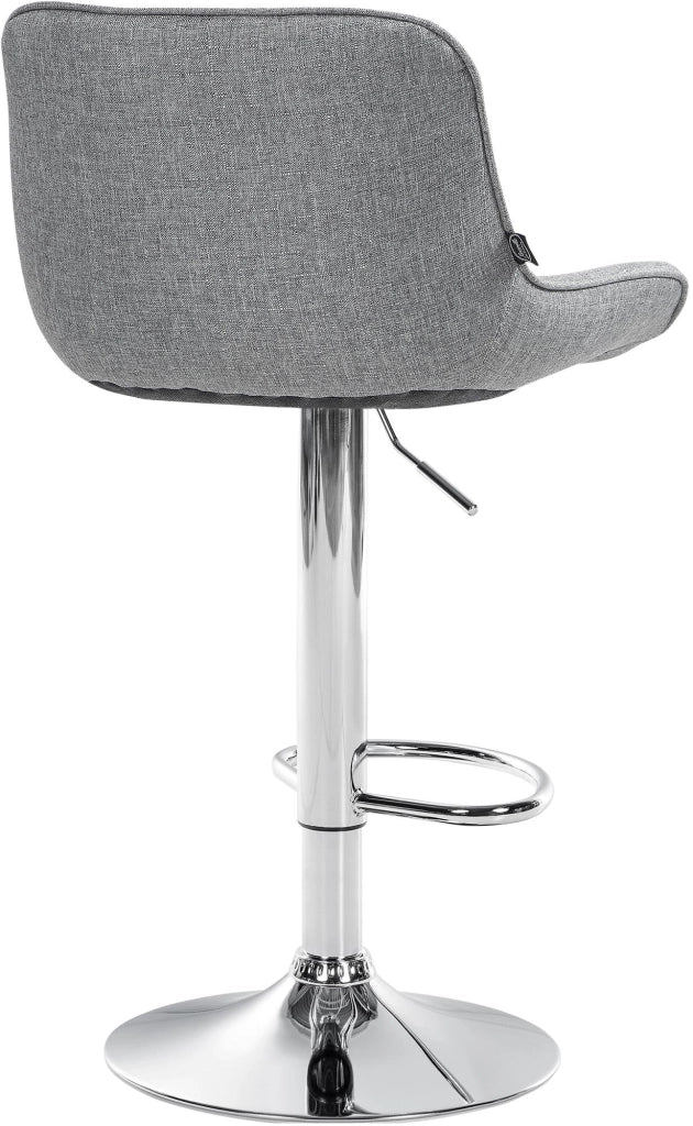Barhocker Vonore Stoff chrom