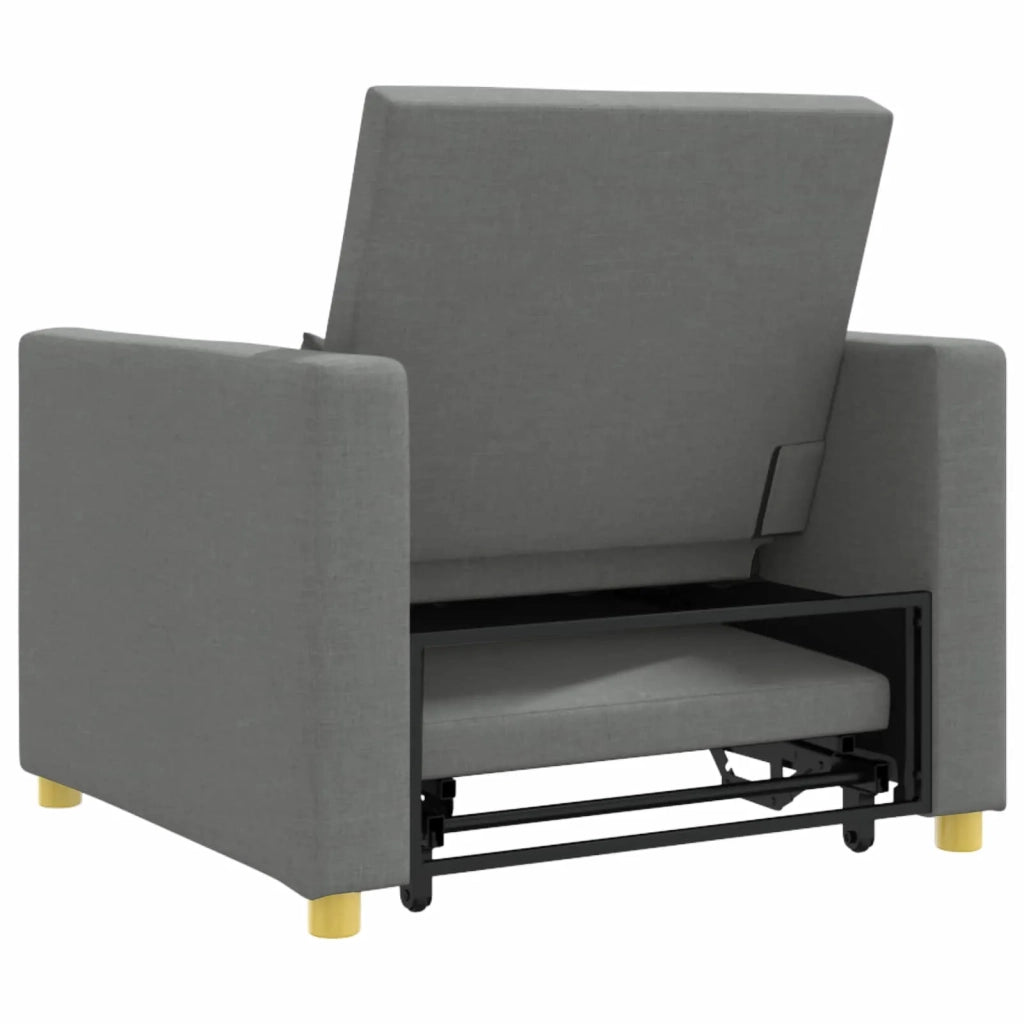 Divano letto | Sof¨¤ letto | Letto singolo estraibile singolo Grigio scuro 90 x 165 x 87 cm