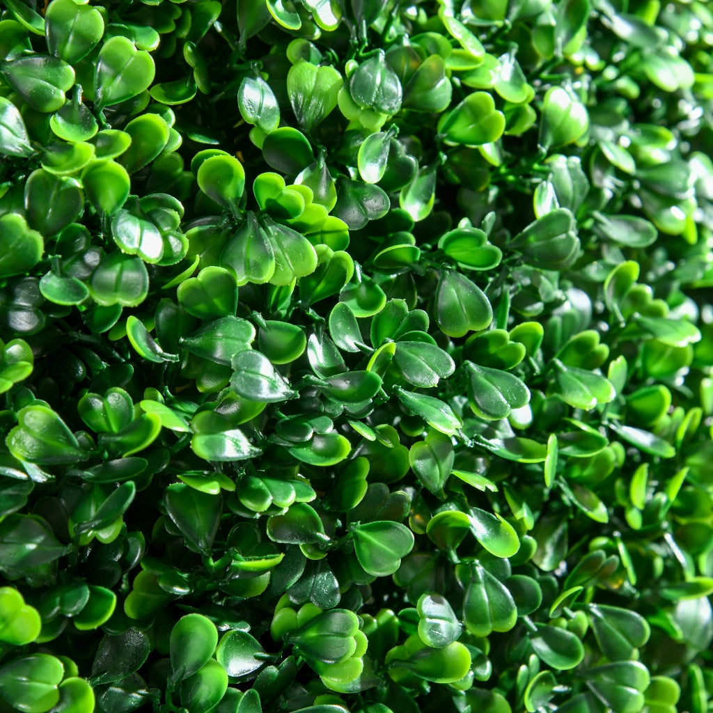 Set di 2 Piante Finte Sfera di Bosso ?50cm, Decorazione per Interno ed Esterno, Verde