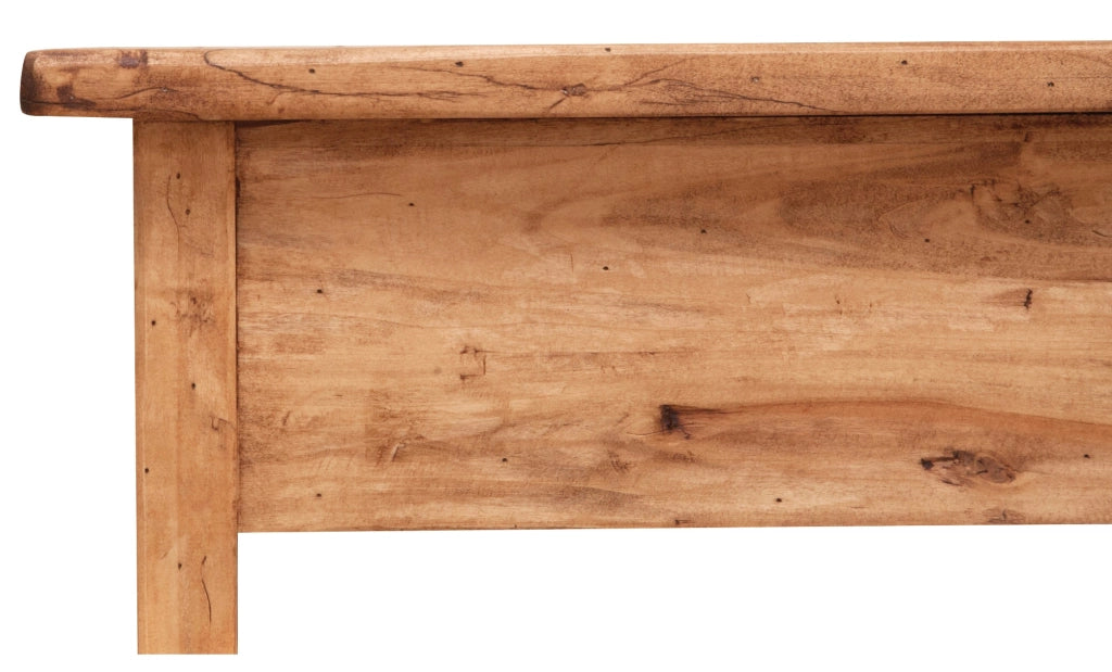 Biscottini Mobile porta tv Country in legno massello di tiglio finitura naturale L110xPR40xH50 cm. Made in Italy