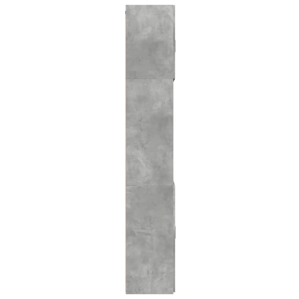 Credenza | Madia | Buffet da pranzo | Armadio da pranzo Grigio Cemento 80x42,5x249 cm in Legno Multistrato