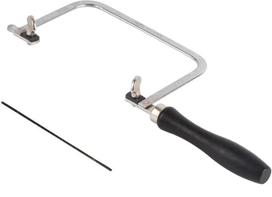 Sega da disegno portatile 3 in 1 - 12 lamine - Acciaio inox - Gravatura precisa - Lunghezza del boogo 28,9 cm