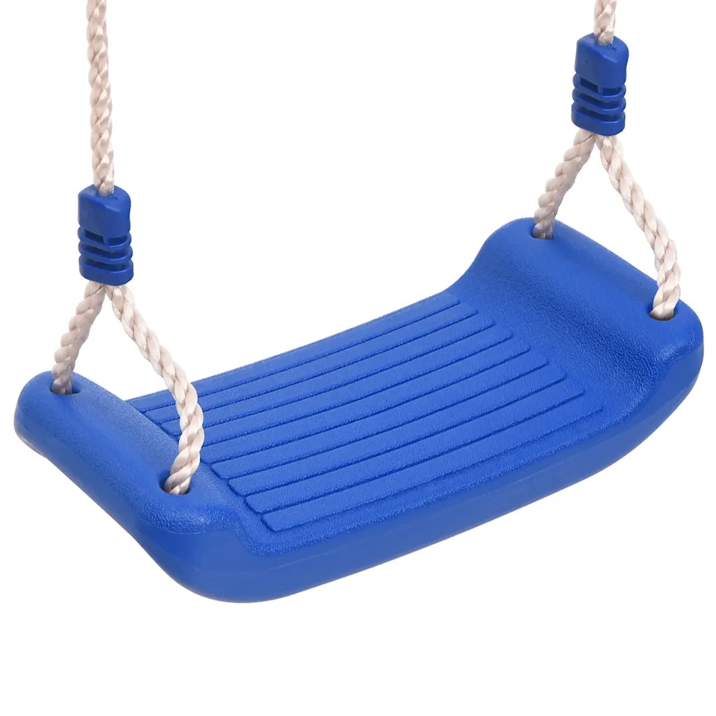 Seggiolini per Altalena con Corde 2 pz Blu 38x16 cm PE CFW2136782