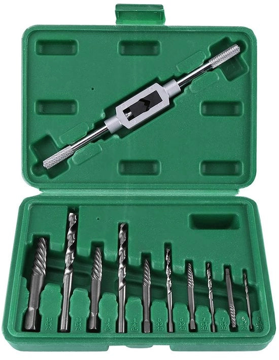 Set di Estrattori a Vite da 11 pezzi - Set di Estrattori a Vite - Viti Danneggiate/Danneggiate - M3-M12 - Alto Fusto in Acciaio - Facile da Utilizzare - Estrattore a Vite