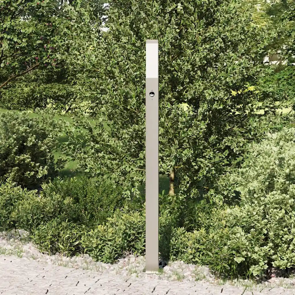 Lampada a paletto con sensore 110 cm Acciaio Inox IP44 4006057