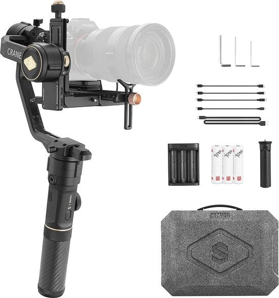 Stabilizzatore a tre assi portatile per macchine fotografiche professionali