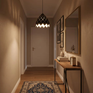 Lampada Da Soffitto Pensile Metallico Nero APP338-1CP