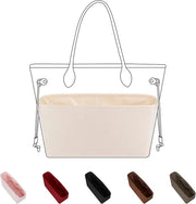 Organizzatore di Borsa - Protezione Interna della Borsa - Personalizzazione della Borsa - Materia Leggero e Respingente - 27W x 18H cm - Craie