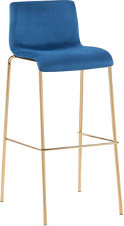 Barhocker Hoover Samt 4-FuЯ Gold