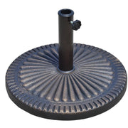 BASE PER OMBRELLONE TONDA IN RESINA 49 X 32 CM IN COLORE ANTRACITE