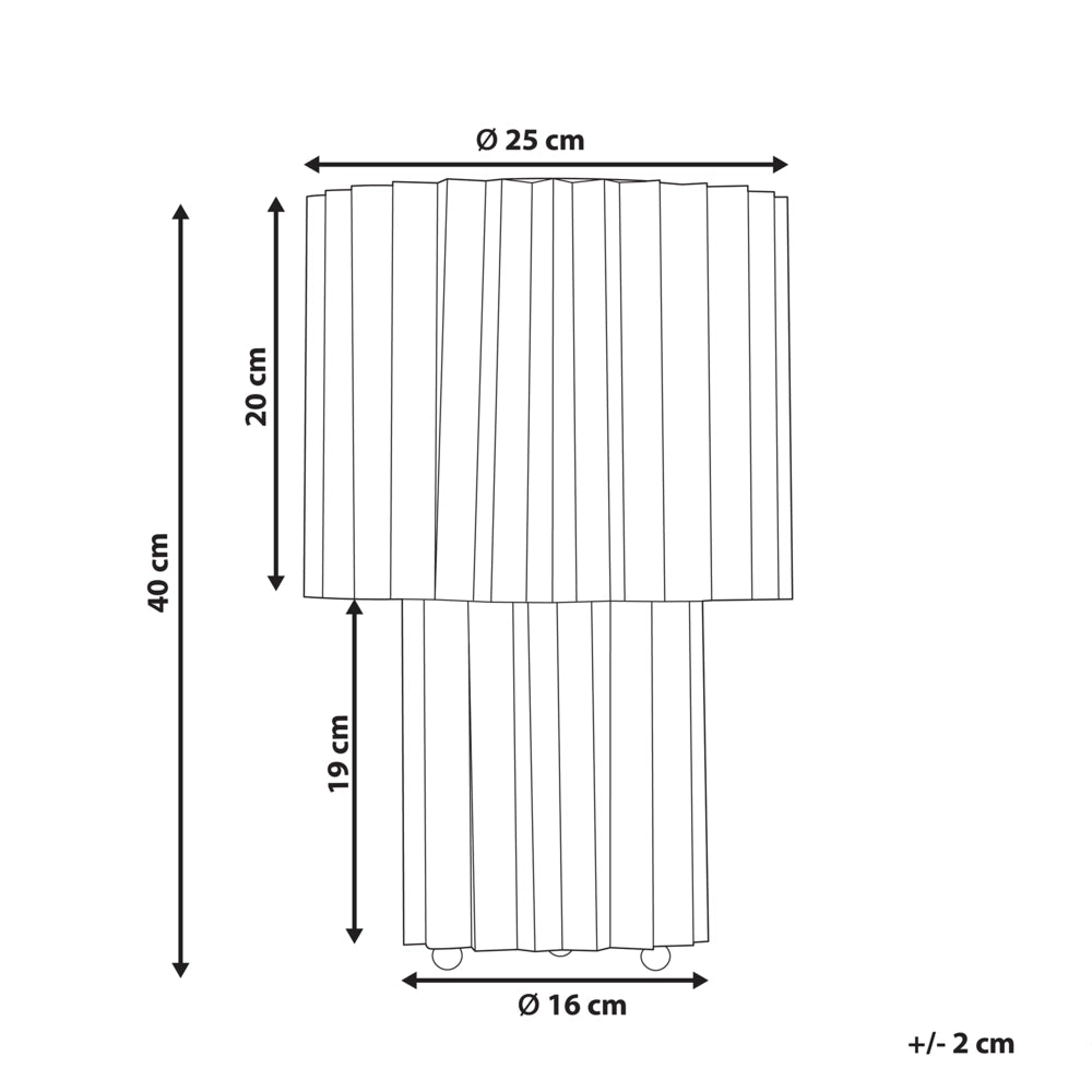 Lampada da comodino Base in lino bianco Paralume a tamburo in tessuto 40 cm Stile moderno Soggiorno Camera da letto
