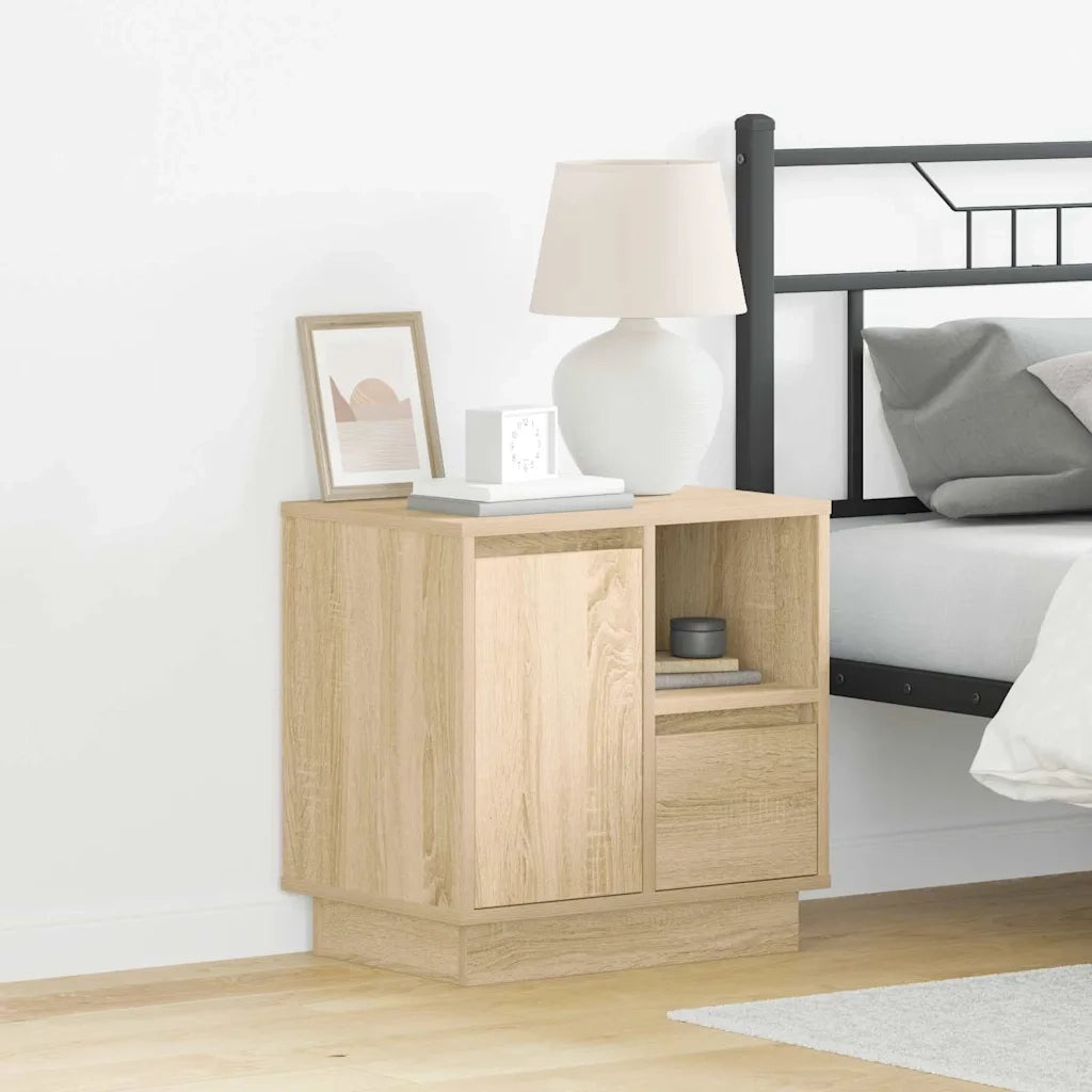 Armadio da Notte con cassetto Rovere Sonoma 50 x 34,5 x 50 cm. 869582