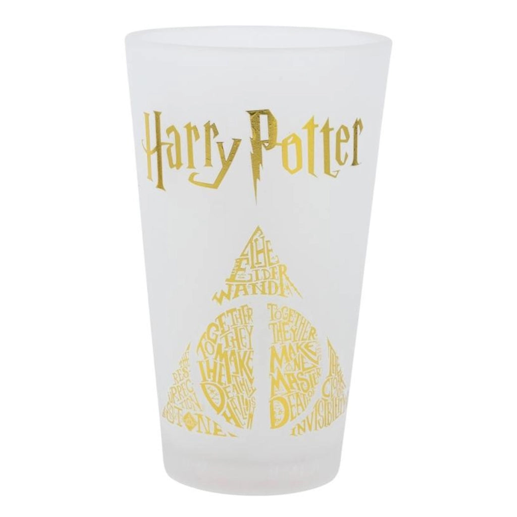 Set di 2 bicchieri da 490 ml Collezione Golden Magic Design Ghiacciato Elegante Trasparente Harry Potter
