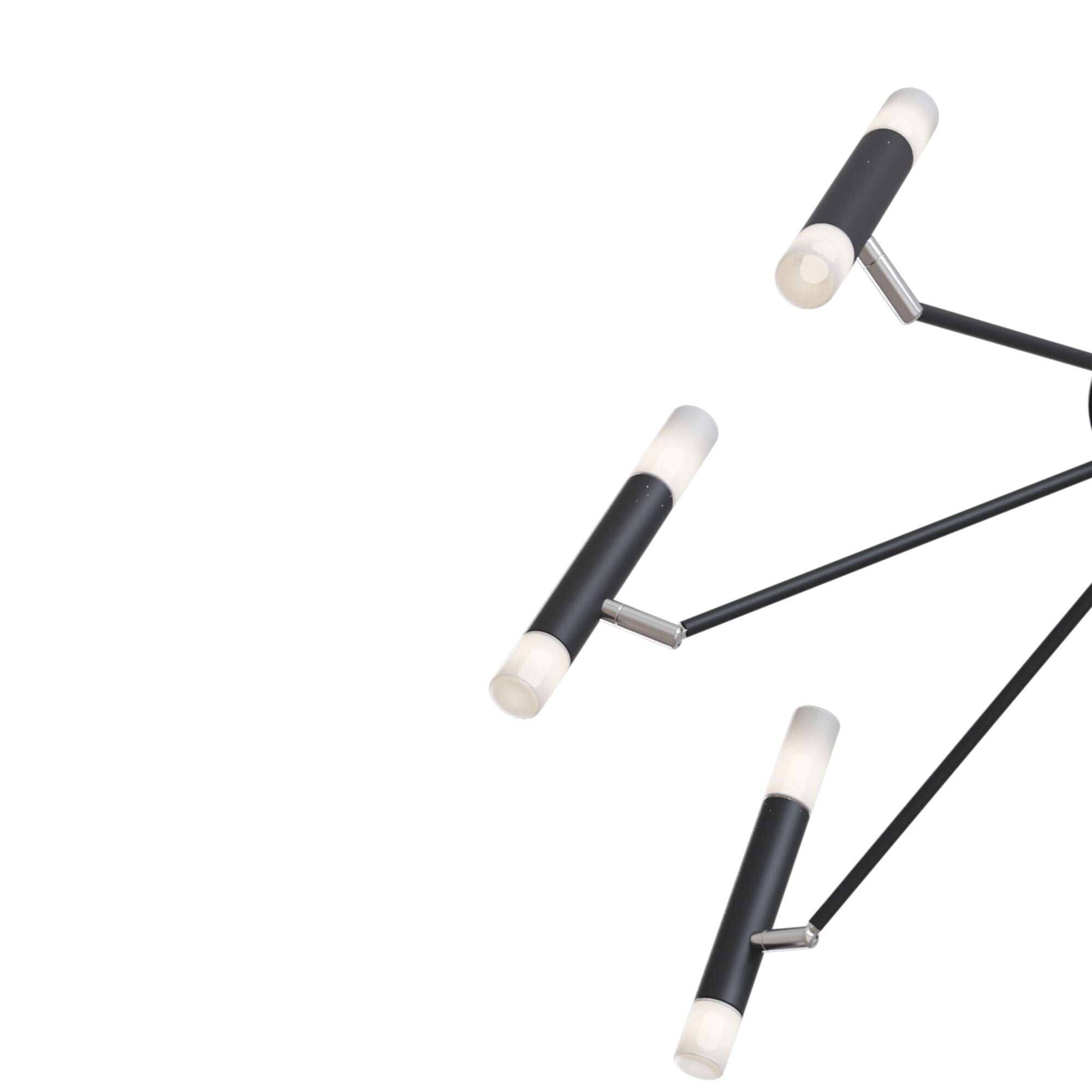 Plafoniera Modern in Metallo Vigo Nero