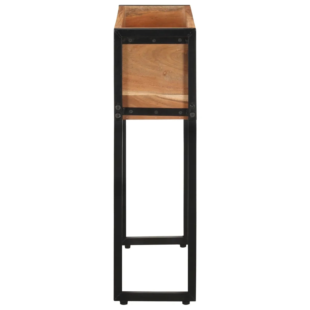 Fioriera | Cassetta per fiori | Vaso 60x20x68 cm in Legno Massello di Acacia