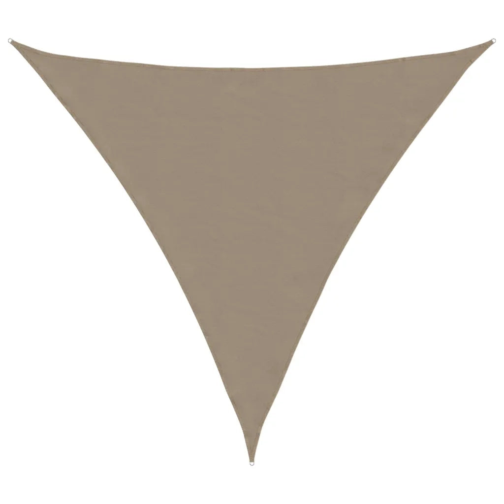Parasole a Vela Oxford Triangolare 3,6x3,6x3,6 m Grigio Talpa 135446