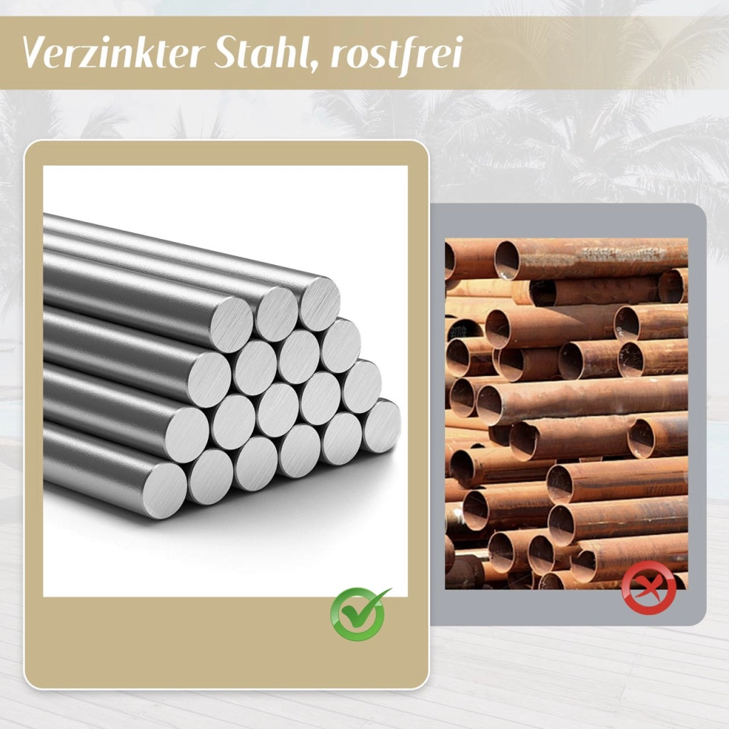 SEDIA DA ESTERNO con braccioli in legno plastico, seduta in textilene, beige