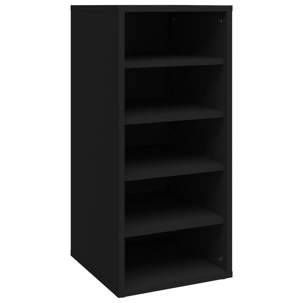 Scarpiere mobiletto portascarpe mobile per ingresso corridoio soggiorno set da 2 31,5 x 35 x 70 cm legno ingegnerizzato nero 02_0022134