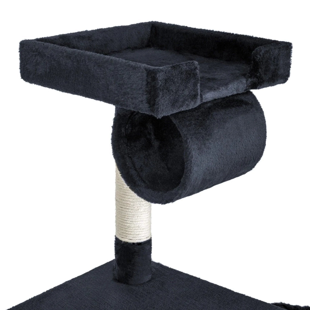 Tiragraffi albero per gatti cuccia per gatti giocattolo animale di peluche grigio scuro 141 cm 08_0000512