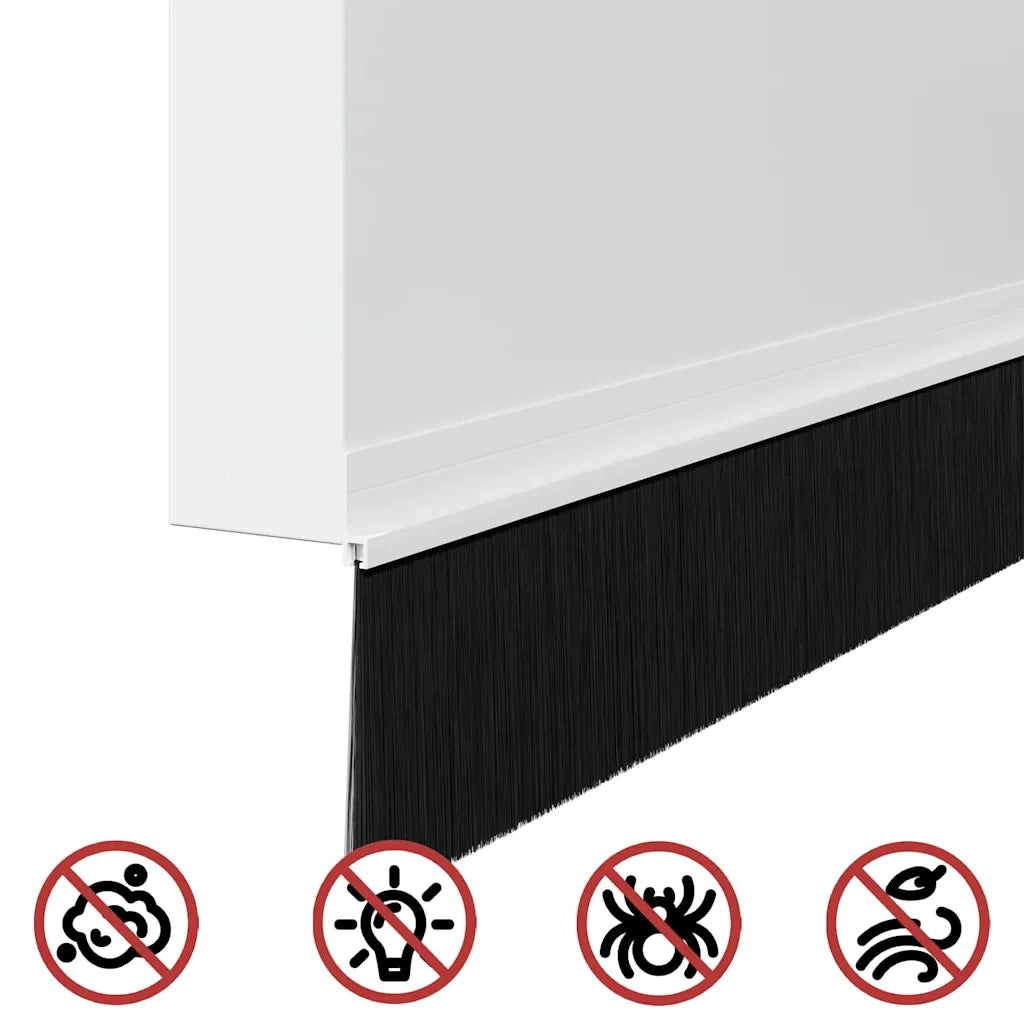 Spazzole per porte autoadesive 6 pz Bianco 100 cm CFW2354443