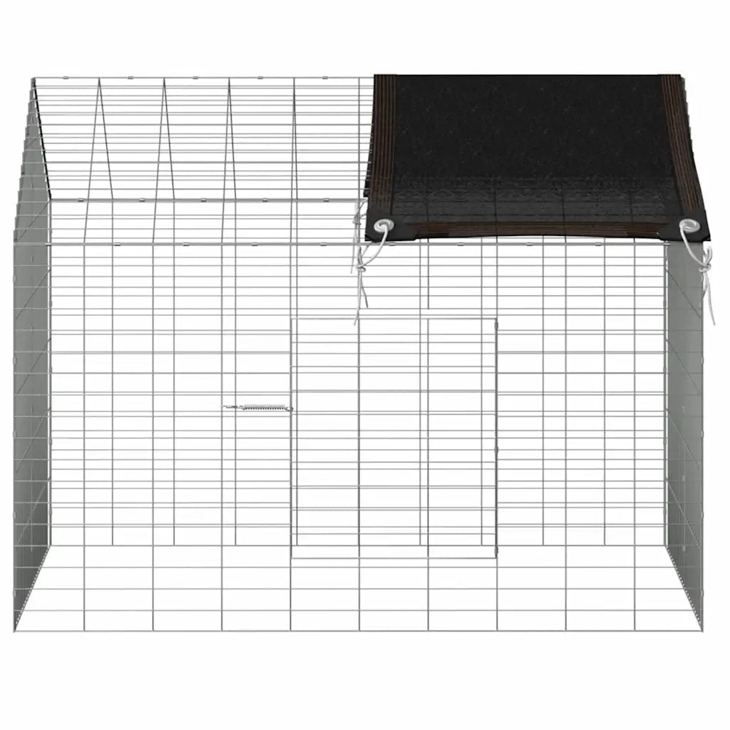 Gabbia per Conigli Argento 100 x 78 x 78 cm Acciaio zincato