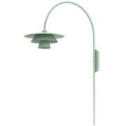 Applique Plato 1 luce verde metallo E27 Luminex