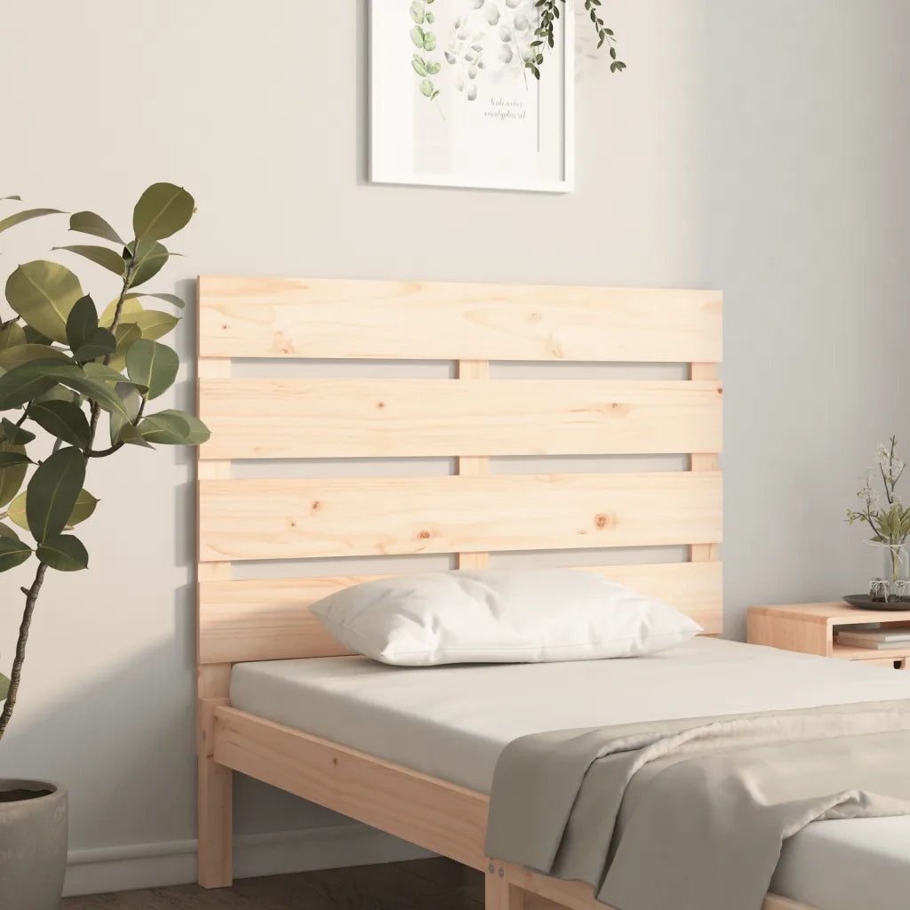 Testiera per Letto 100x3x80 cm in Legno Massello di Pino 821332
