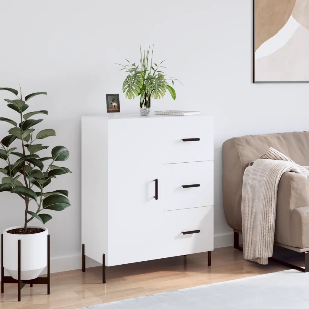Credenza Bianca 69,5x34x90 cm in Legno Multistratocod mxl 103478