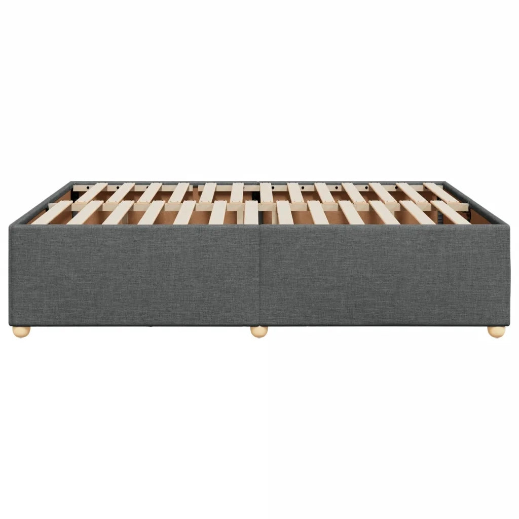 Giroletto senza Materasso Grigio Scuro 140x190 cm Tessuto
