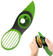 Avocado Snijder 3-in-1 - Mes Kunststof - Fruitschiller per Avocado - Utensili per Verdure - Accessori per la Cucina - Adatto per