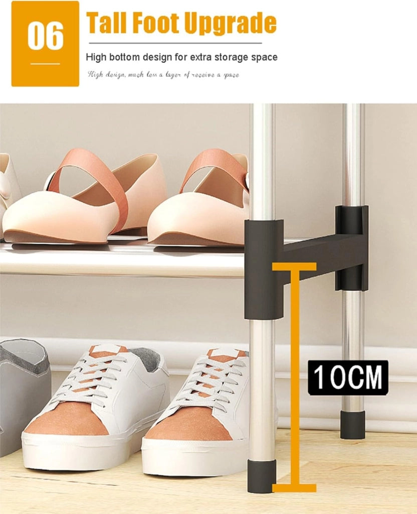 scarpiera Scarpiera Multi-Livello Organizzatore di Stoccaggio per Scarpe Portatile, Scarpiera Autoportante Salvaspazio per Ingresso, Piccolo Ripiano per Scarpe per Armadio Corridoio Camera da Let