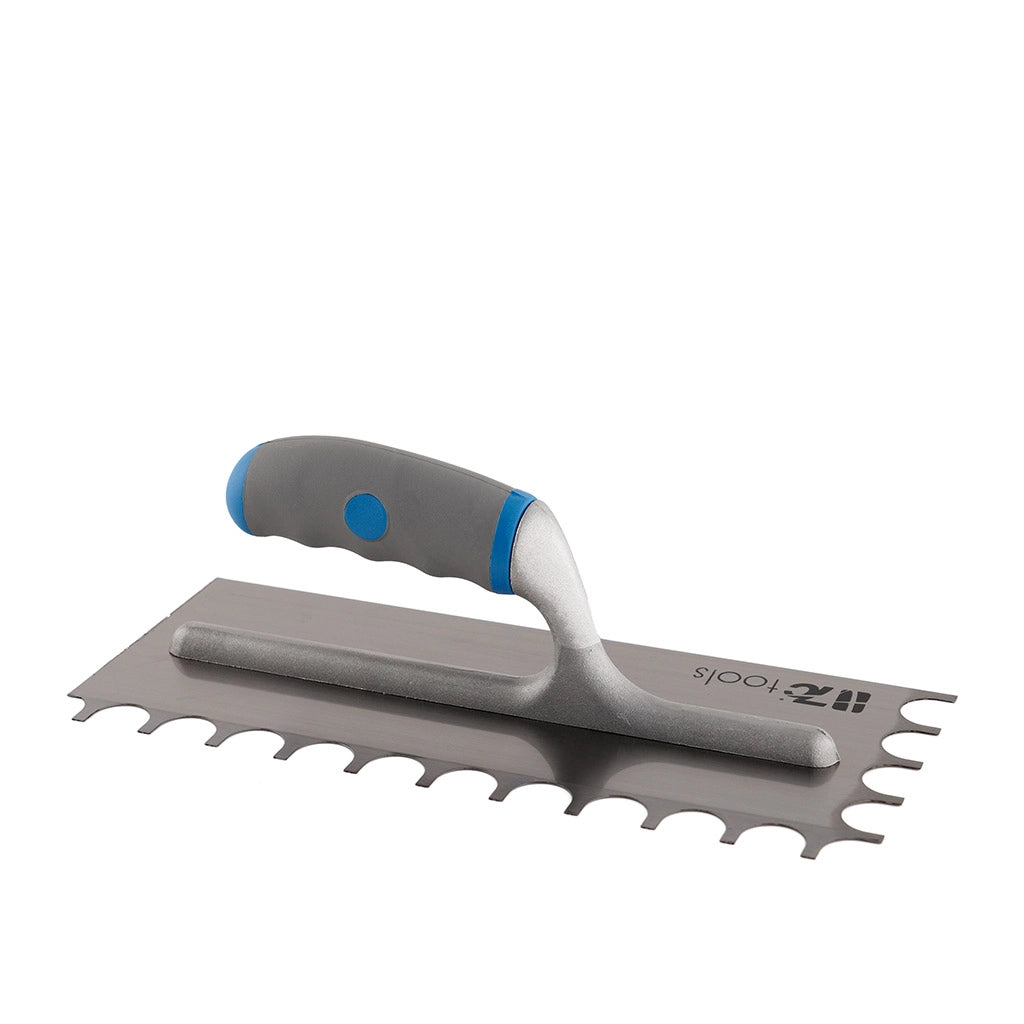 Frattazzo dentato curvo 28x12 cm 7C Tools