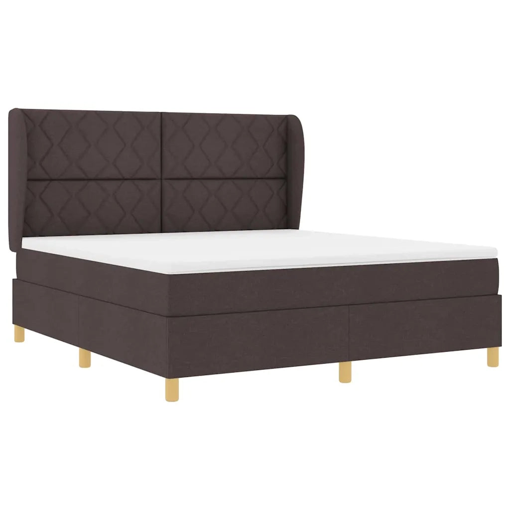 Letto con molle e materasso Grigio Scuro 90x190 cm Tessuto 3340833