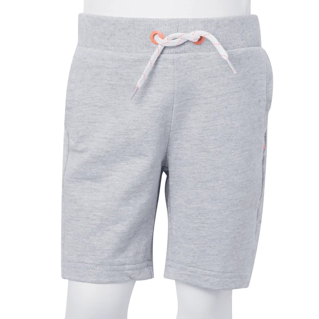 Pantaloncini per Bambini con Coulisse Grigio 104 CFW7630685