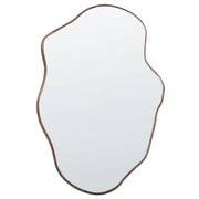 Specchio da Parete in Stile Scandinavo con Cornice in Legno di Paulownia Marrone Menville