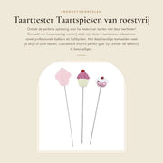 Accessori per torta in acciaio inossidabile riciclabile - 3 pezzi - aste per torta - punte di prova - 19,5 cm / 18,5 cm / 16 cm - aste per torta