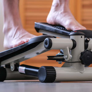 LUXTRI Stepper 41x30x18cm con computer per allenamento Fitness gambe & glutei Ministepper elastici