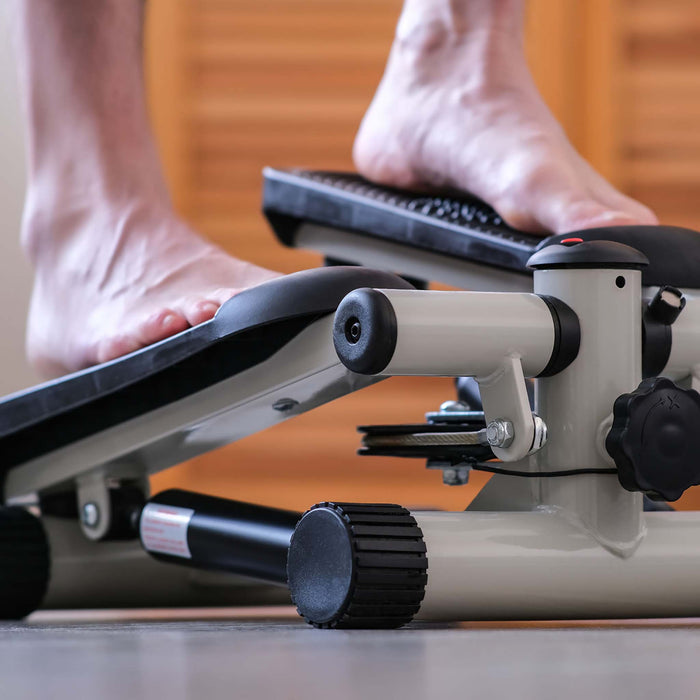 LUXTRI Stepper 41x30x18cm con computer per allenamento Fitness gambe & glutei Ministepper elastici