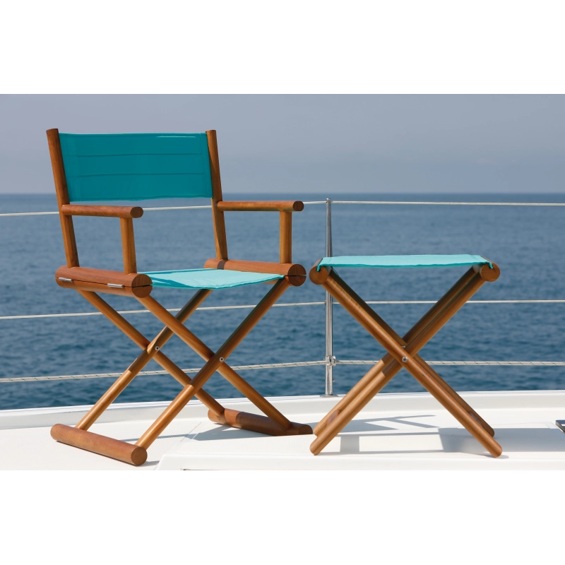 SEDIA IN TEAK TURCHESE
