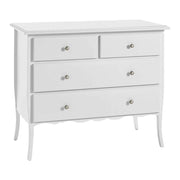 ComÒ 4 cassetti classico bianco opaco 112x52x91 (6068) - Mobili 2G