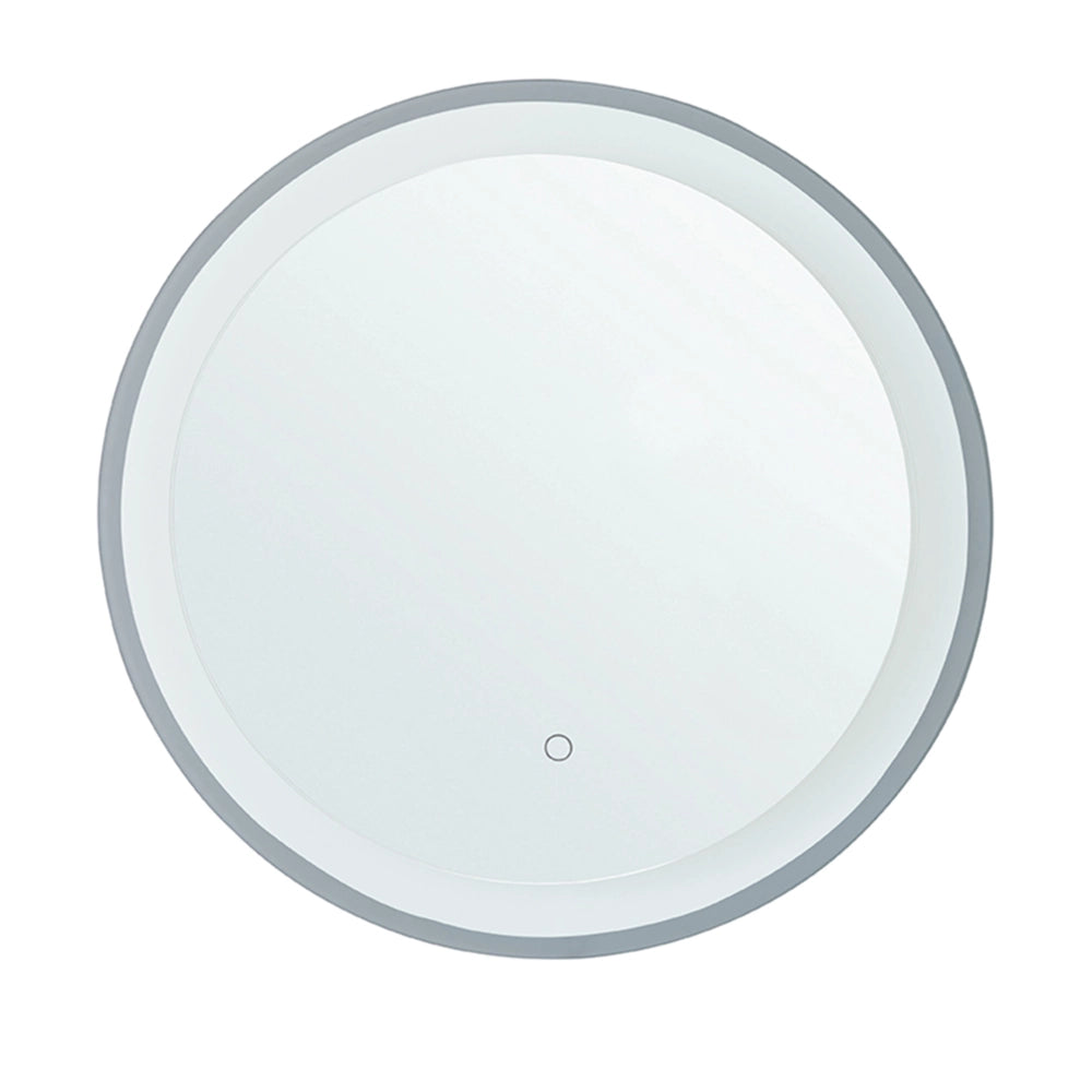 Moderno Specchio da Bagno Rotondo con Luci LED ø 58 cm soggiorno