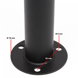 Cassetta postale condominiale autoportante, 8 posti, nero, 945 x 270 x 1500 mm 2 moduli