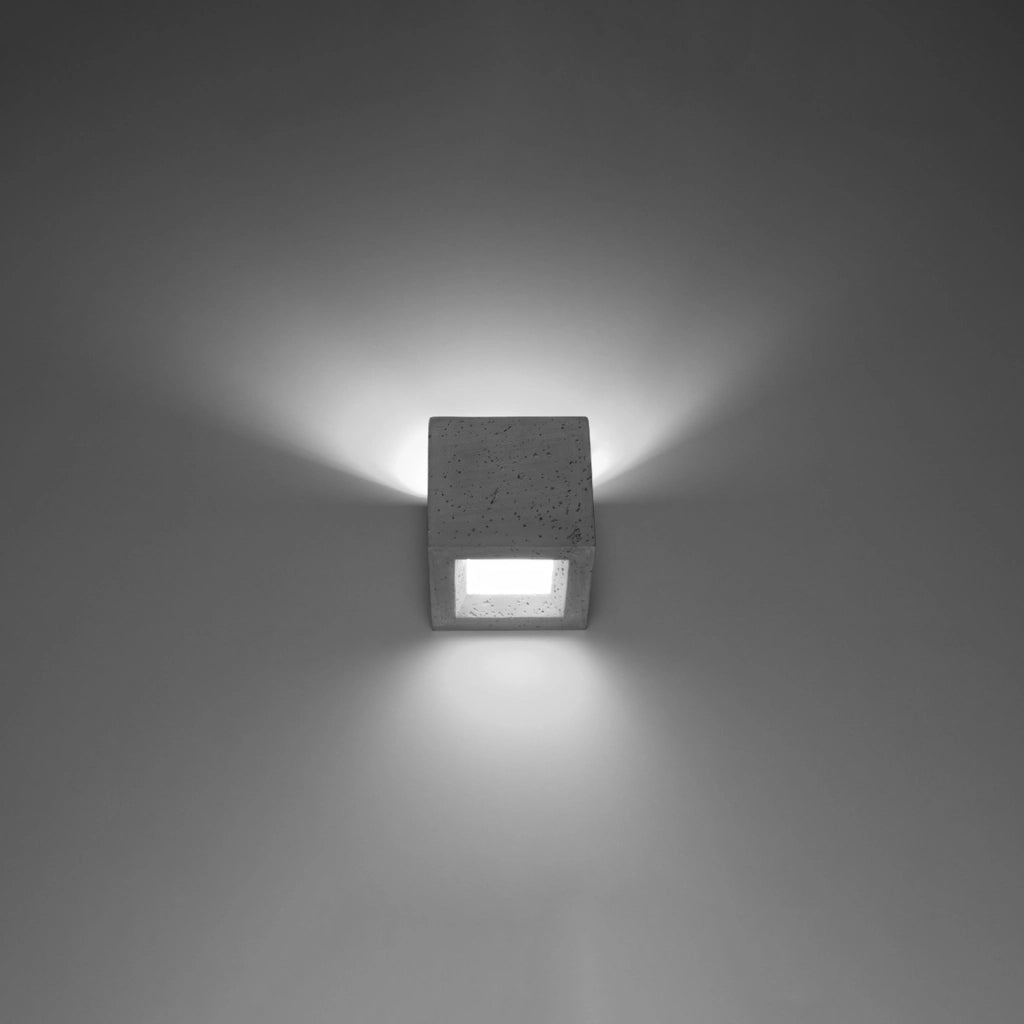 Applique Pure Lume Regulo cemento grigio 12cm G9 IP20
