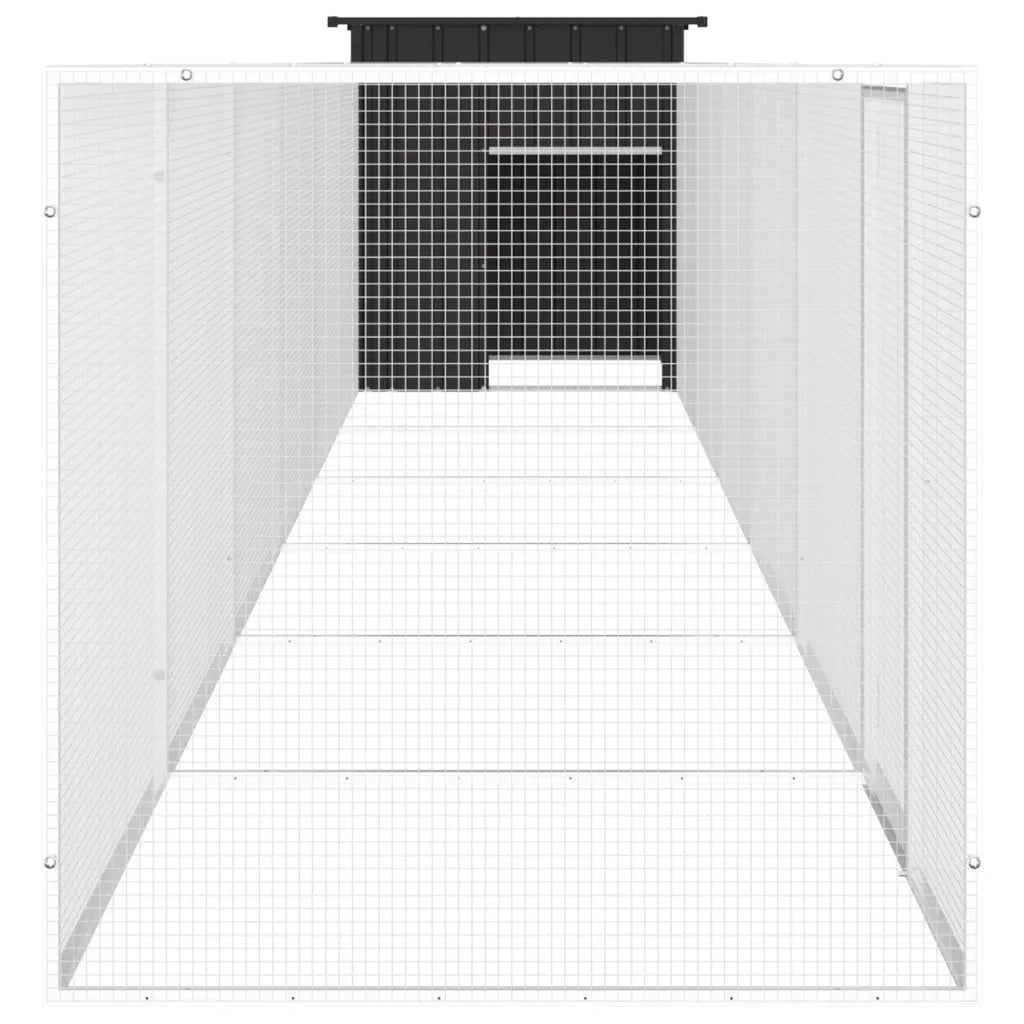 Gabbia per Polli Antracite 700x91x100 cm Acciaio Zincato cod mxl 41458