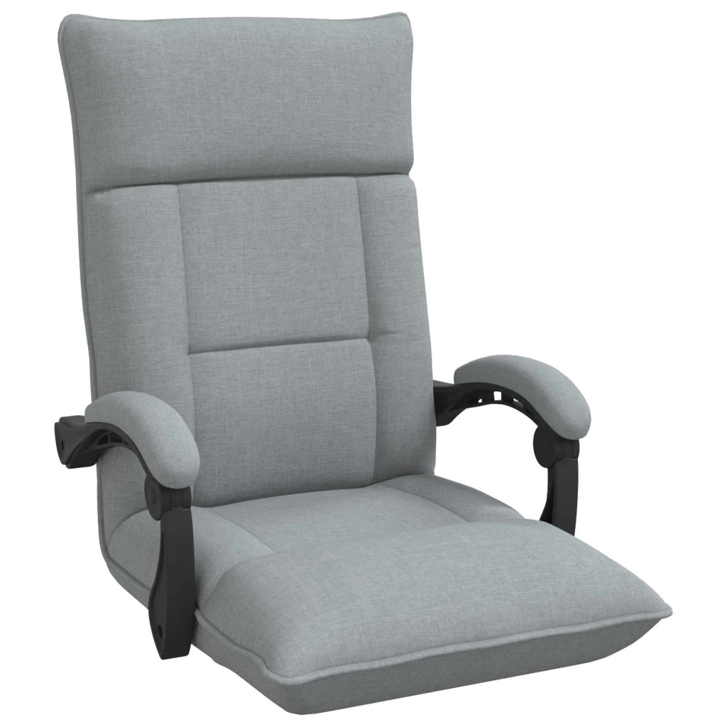 Sedia da Pavimento Grigio chiaro 66 x 66 x 80 cm Tessuto 42028194