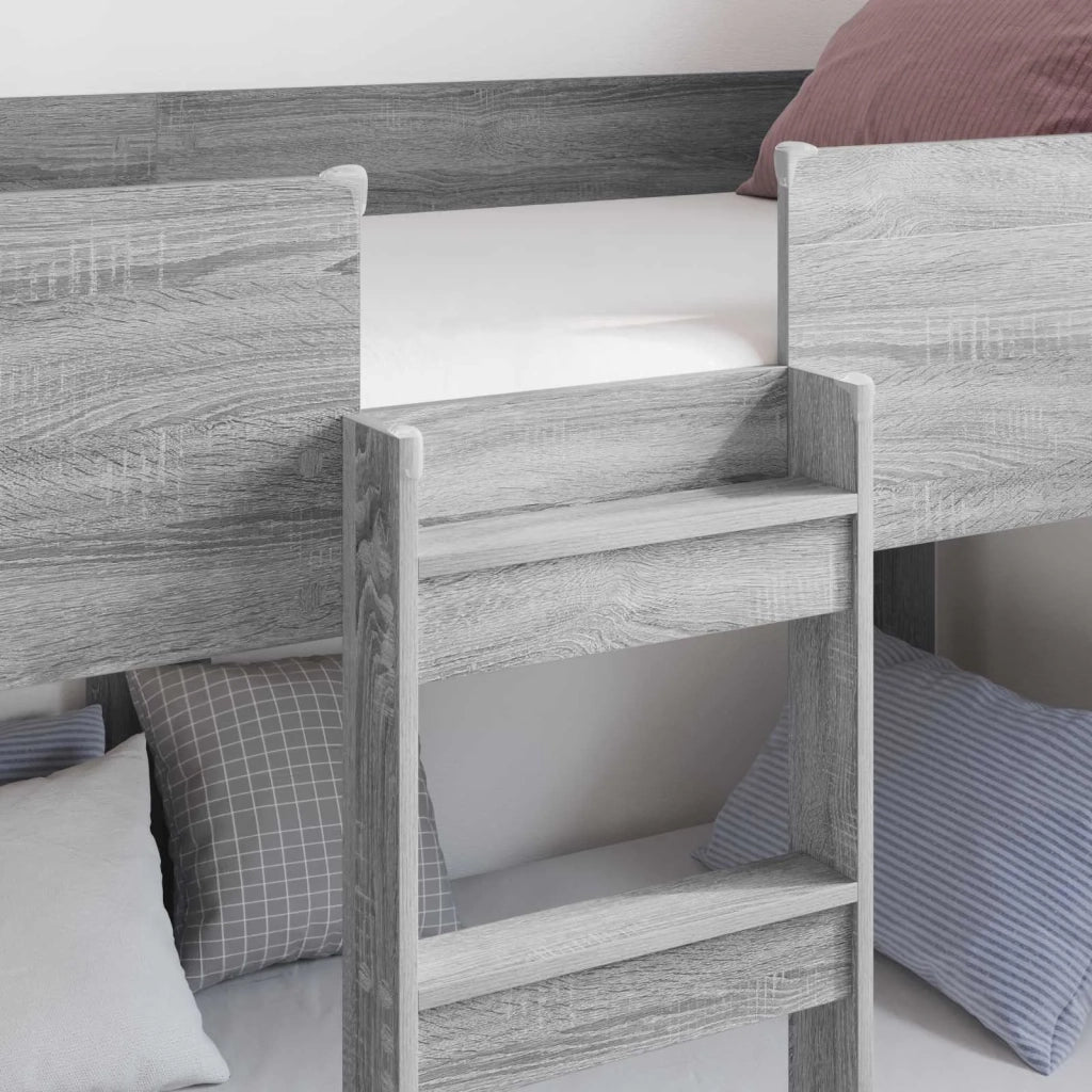 Letto a Castello per Bambini Grigio Sonoma 75 x 190 cm 3410544