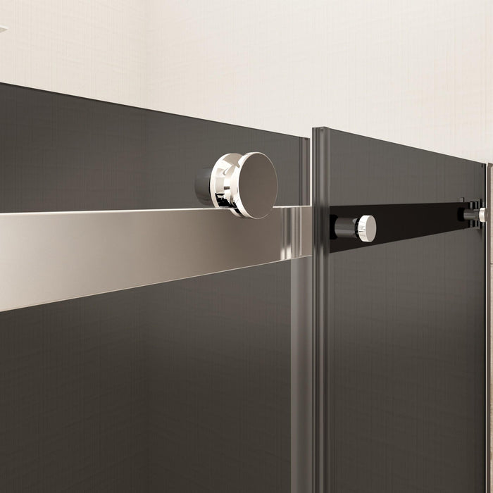 Porta Parete Doccia 140 cm 1 Anta Scorrevole in Cristallo Fumè 8mm H195 Bonussi Livia