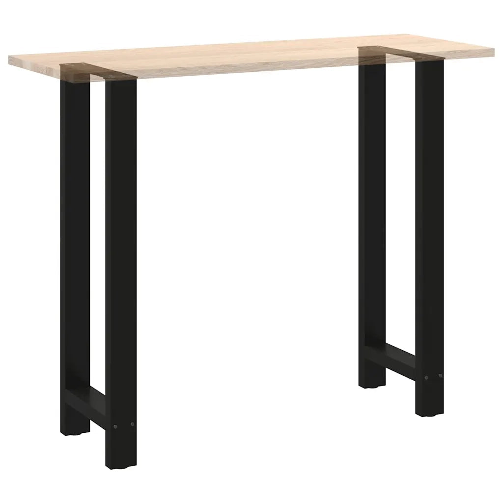 Gambe per tavolo da bar nere 2 pz 50x(110-111) cm in acciaio 4013352